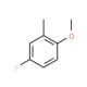 5-Fluoro-2-methoxytoluene (CAS 399-54-2) - chemical structure image