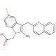 [5-Fluoro-2-methyl-3-(2-quinolinylmethyl)-1H-indol-1-yl]acetic acid (CAS 851723-84-7) - chemical structure image