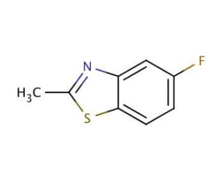 5-Fluoro-2-methylbenzothiazole (CAS 399-75-7) - chemical structure image