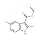 5-Fluoro-2-methylindole-3-carboxylic acid ethyl ester (CAS 886362-70-5) - chemical structure image