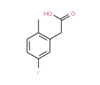 5-Fluoro-2-methylphenylacetic acid (CAS 261951-75-1) - chemical structure image