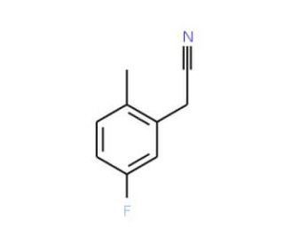 5-Fluoro-2-methylphenylacetonitrile (CAS 80141-97-5) - chemical structure image