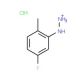 5-Fluoro-2-methylphenylhydrazine hydrochloride (CAS 325-50-8) - chemical structure image