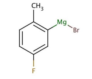 5-Fluoro-2-methylphenylmagnesium bromide solution (CAS 186496-59-3) - chemical structure image