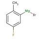 5-Fluoro-2-methylphenylmagnesium bromide solution (CAS 186496-59-3) - chemical structure image