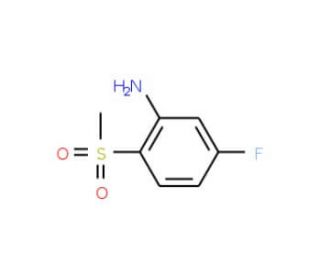 5-Fluoro-2-methylsulfonylaniline (CAS 1000339-65-0) - chemical structure image