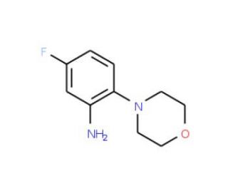 5-Fluoro-2-morpholin-4-yl-phenylamine (CAS 144187-44-0) - chemical structure image