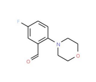 5-Fluoro-2-(N-morpholino)-benzaldehyde (CAS 883535-68-0) - chemical structure image