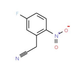 5-Fluoro-2-nitrophenylacetonitrile (CAS 3456-75-5) - chemical structure image