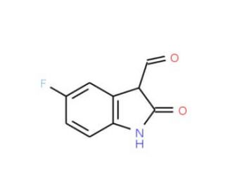 5-Fluoro-2-oxoindoline-3-carbaldehyde - chemical structure image