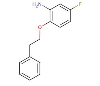 5-Fluoro-2-(phenethyloxy)aniline (CAS 946716-72-9) - chemical structure image
