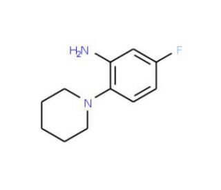 5-Fluoro-2-piperidin-1-yl-phenylamine (CAS 252758-87-5) - chemical structure image