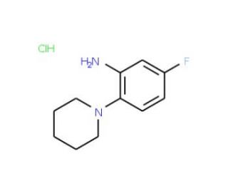 5-Fluoro-2-piperidin-1-ylaniline hydrochloride - chemical structure image