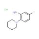 5-Fluoro-2-piperidin-1-ylaniline hydrochloride - chemical structure image