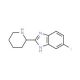 5-Fluoro-2-piperidin-2-yl-1H-benzoimidazole (CAS 885275-05-8) - chemical structure image