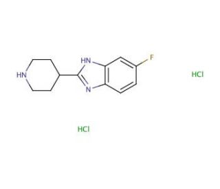 5-fluoro-2-piperidin-4-yl-1H-benzimidazole dihydrochloride - chemical structure image