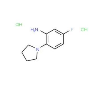 5-Fluoro-2-pyrrolidin-1-yl-phenylaminedihydrochloride - chemical structure image