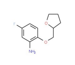 5-Fluoro-2-(tetrahydro-furan-2-ylmethoxy)-phenylamine (CAS 869944-74-1) - chemical structure image
