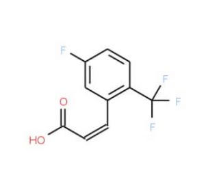 5-Fluoro-2-(trifluoromethyl)cinnamic acid - chemical structure image