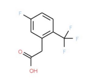 5-Fluoro-2-(trifluoromethyl)phenylacetic acid (CAS 239135-52-5) - chemical structure image