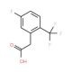 5-Fluoro-2-(trifluoromethyl)phenylacetic acid (CAS 239135-52-5) - chemical structure image