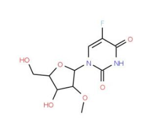 5-Fluoro-2&prime;-O-methyluridine (CAS 61671-80-5) - chemical structure image