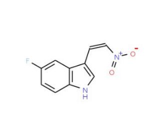 5-Fluoro-3-(2-nitrovinyl)indole (CAS 208645-53-8) - chemical structure image