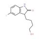 5-Fluoro-3-(4-hydroxybut-1-yl)-1,3-dihydroindol-2-one (CAS 637341-60-7) - chemical structure image