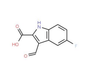 5-Fluoro-3-formyl-1H-indole-2-carboxylic acid - chemical structure image