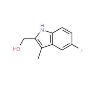 (5-Fluoro-3-methyl-1H-indol-2-yl)methanol - chemical structure image