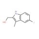 (5-Fluoro-3-methyl-1H-indol-2-yl)methanol - chemical structure image