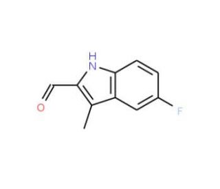 5-Fluoro-3-methyl-1H-indole-2-carbaldehyde (CAS 842972-09-2) - chemical structure image