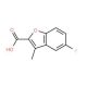 5-Fluoro-3-methyl-benzofuran-2-carboxylic acid (CAS 81718-76-5) - chemical structure image