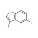 5-Fluoro-3-methylbenzo[b]thiophene (CAS 17514-63-5) - chemical structure image