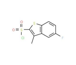 5-Fluoro-3-methylbenzo[b]thiophene-2-sulphonyl chloride - chemical structure image