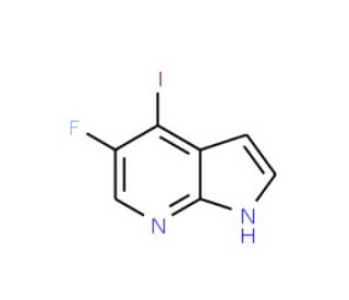 5-Fluoro-4-iodo-1H-pyrrolo[2,3-b]pyridine (CAS 1015610-23-7) - chemical structure image