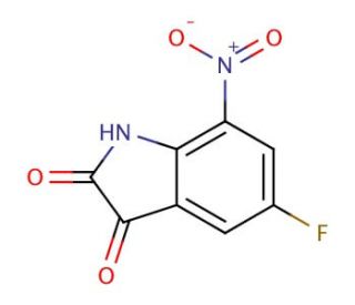 5-fluoro-7-nitro-1H-indole-2,3-dione - chemical structure image