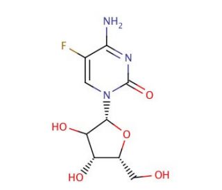 5-Fluoro Cytidine (CAS 2341-22-2) - chemical structure image