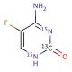 5-Fluoro Cytosine-13C,15N2 (CAS 1216616-31-7) - chemical structure image