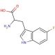 5-Fluoro-D,L-tryptophan (CAS 154-08-5) - chemical structure image