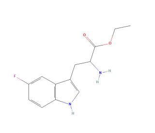 5-Fluoro-DL-tryptophan ethyl ester (CAS 154170-01-1) - chemical structure image
