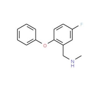 5-Fluoro-N-methyl-2-phenoxybenzylamine (CAS 476310-75-5) - chemical structure image