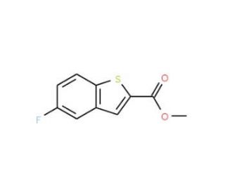 5-Fluorobenzo[b]thiophene-2-carboxylic acid methyl ester (CAS 154630-32-7) - chemical structure image