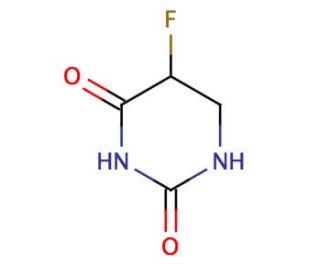 5-Fluorodihydropyrimidine-2,4-dione (CAS 696-06-0) - chemical structure image