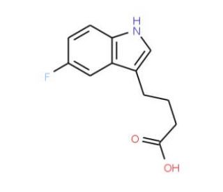 5-Fluoroindole-3-butyric acid (CAS 319-72-2) - chemical structure image