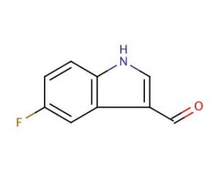 5-Fluoroindole-3-carboxaldehyde (CAS 2338-71-8) - chemical structure image