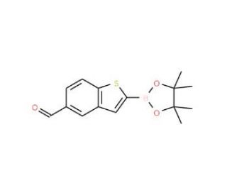 5-Formyl-2-(4,4,5,5-tetramethyl-[1,3,2]dioxaborolan-2-yl)-benzo[b]thiophene (CAS 953410-99-6) - chemical structure image