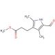 5-Formyl-2,4-dimethylpyrrole-3-propionic Acid, Methyl Ester (CAS 18818-25-2) - chemical structure image