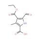 5-Formyl-3-methyl-1H-pyrrole-2,4-dicarboxylicacid 4-ethyl ester - chemical structure image