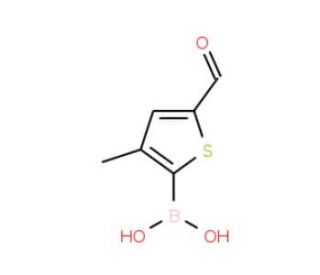 5-Formyl-3-methylthiophene-2-boronic acid (CAS 1072952-28-3) - chemical structure image